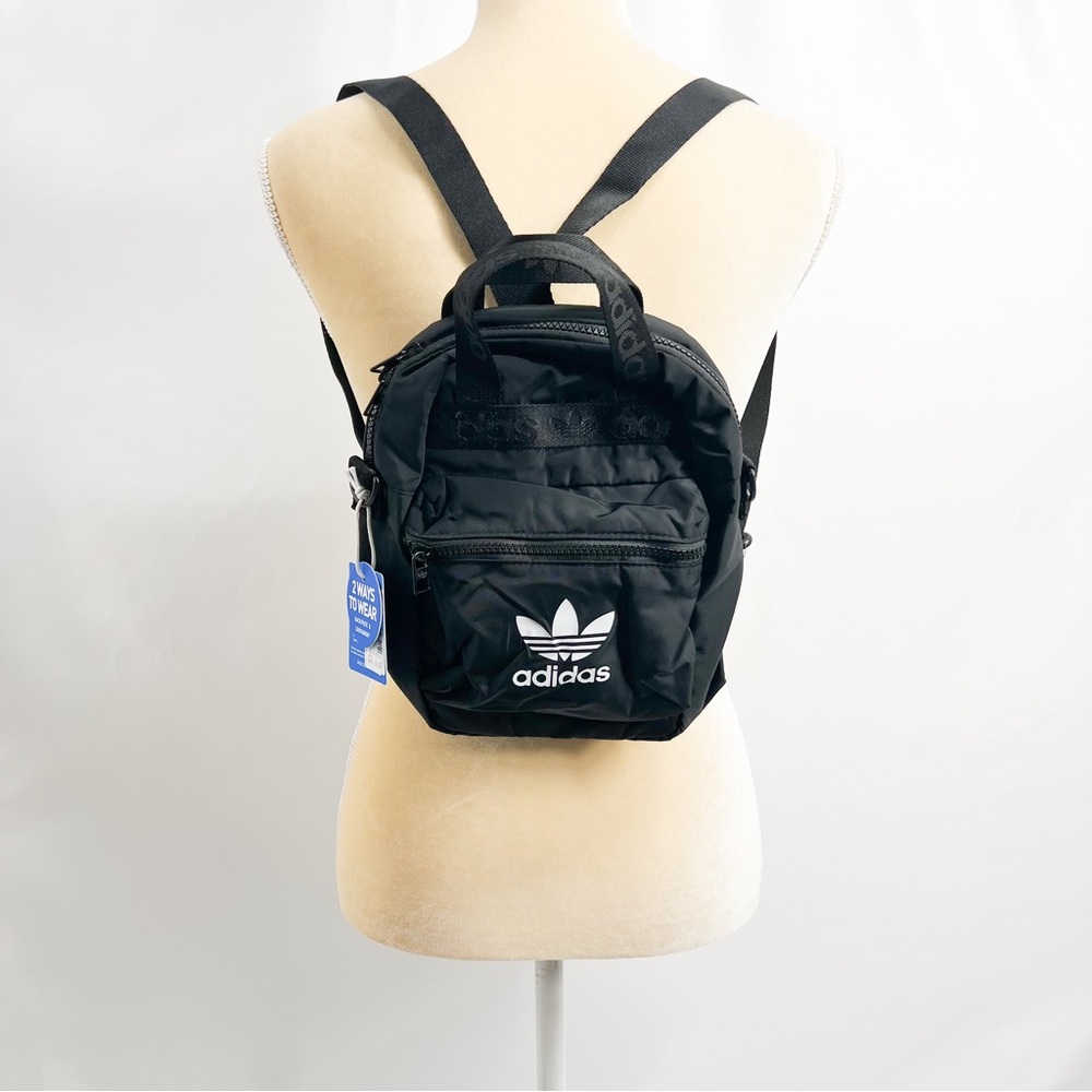 Adidas Originals Recycled Black OG Micro 2.0 Mini Backpack - Picture 4 of 11
